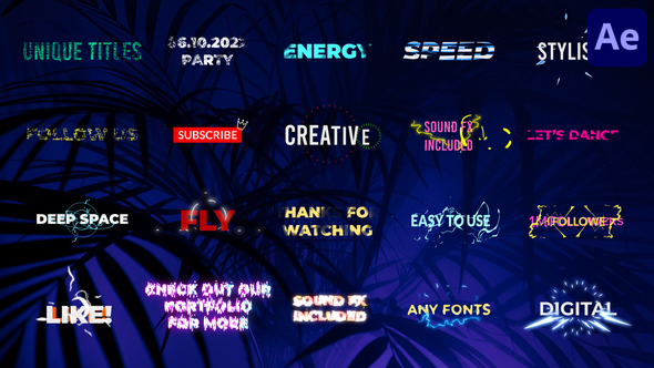 VideoHive Cartoon Unique Titles | After Effects 32258592