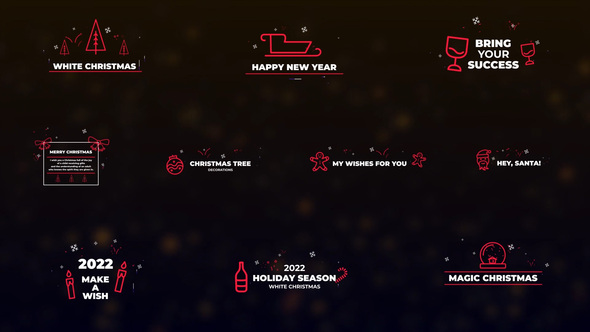 VideoHive Christmas And New Year Titles || FCPX 35377275