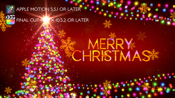 VideoHive Christmas Lights Wishes - Apple motion 34961008