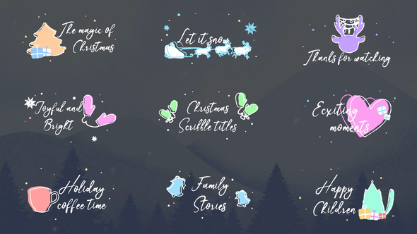VideoHive Christmas Scribble Titles || FCPX 35291096