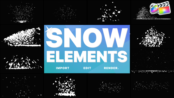 VideoHive Christmas Snow Elements | FCPX 34911632