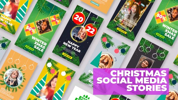VideoHive Christmas Social Media Stories FCPX 35168498