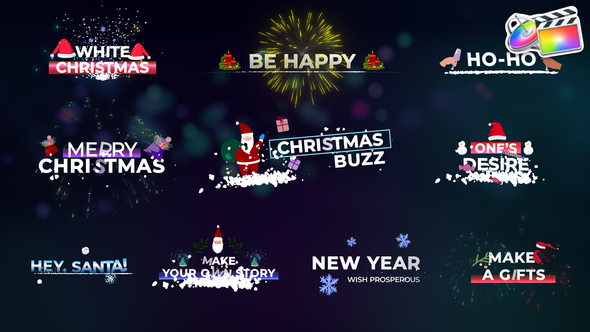 VideoHive Christmas Titles for FCPX 35075444