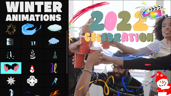 VideoHive Christmas Winter Animations for FCPX 35324079