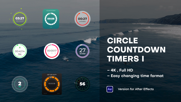 VideoHive Circle Countdown Timers I 39054626