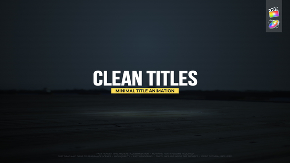 VideoHive Clean Titles for FCPX 33974273
