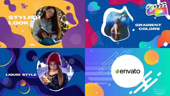 VideoHive Colorful Liquid Slideshow | FCPX 33668946