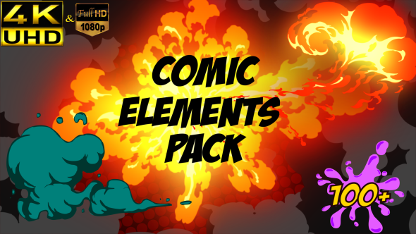 VideoHive Comic Element Pack 16933861