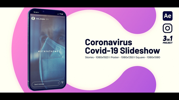 VideoHive Coronavirus Covid-19 Slideshow Instagram 39084852
