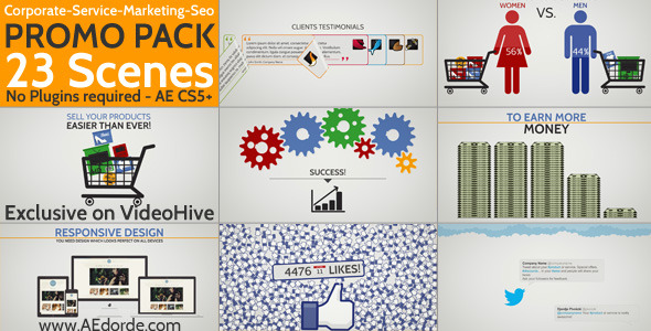 VideoHive Corporate / Service / Marketing / Seo Promo Pack 5866444