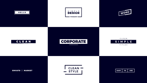 VideoHive Corporate Titles 21458514