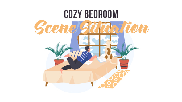 VideoHive Cozy bedroom – Scene Situation 32350398