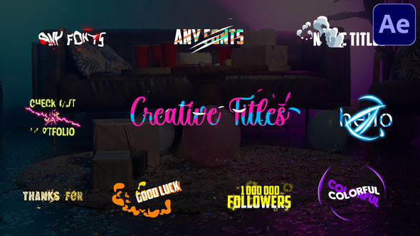 VideoHive Creative Titles | After Effects 31980853
