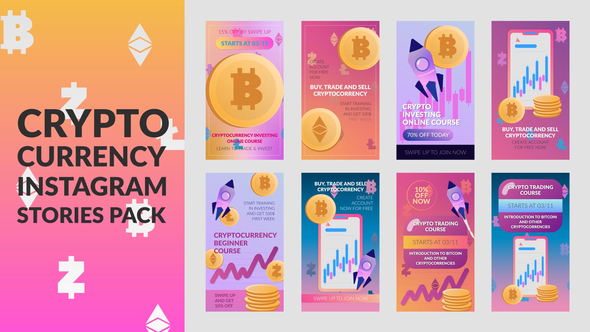 VideoHive Cryptocurrency Stories Pack 31516856