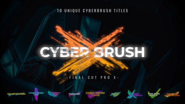 VideoHive Cyber Brush Titles 34059867