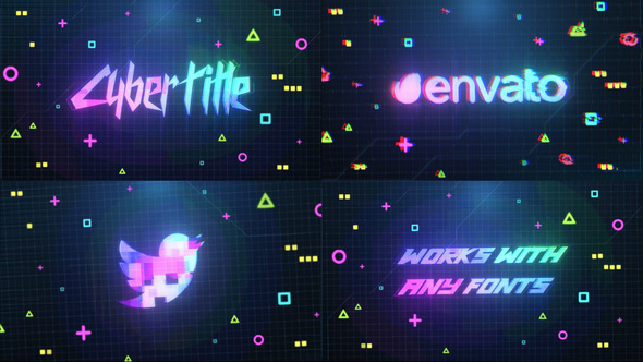 VideoHive Cyberpunk Logo And Title || FCPX 34446552