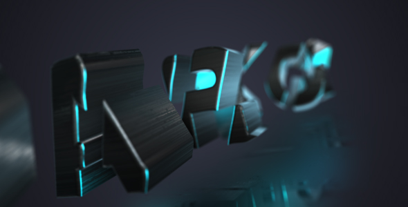 VideoHive Dark Ice Text Logo Opener 18622296