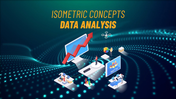 VideoHive Data Analysis – Isometric Concept 31693705