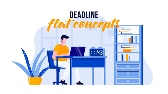 VideoHive Deadline – Flat Concept 31441086