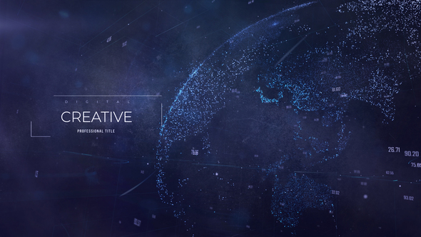 VideoHive Digital Earth l Network Titles 25207019