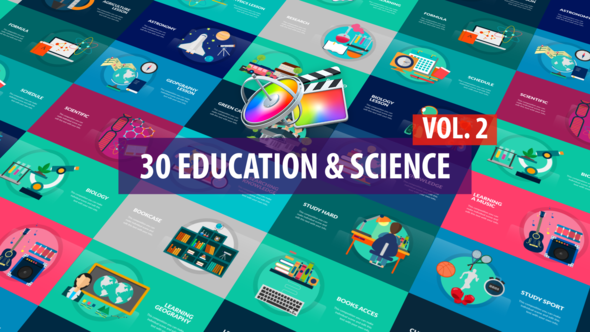 VideoHive Education and Science Vol.2 | Apple Motion & FCPX 34869317