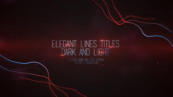 VideoHive Elegant Lines Titles: Dark and Light 16386628