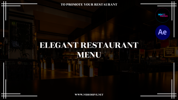 VideoHive Elegant Restaurant Menu 38857192