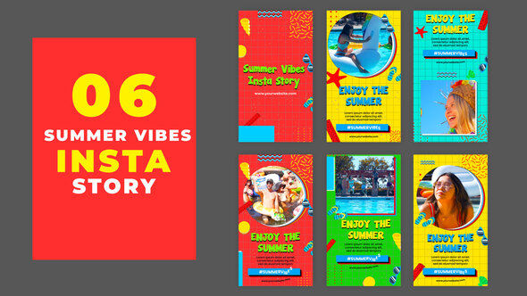 VideoHive Enjoying Summer Vibes Instagram Story Pack 39215565
