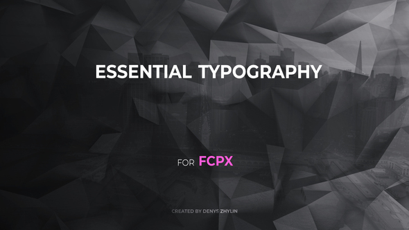 VideoHive Essential Typography for FCPX 26506735