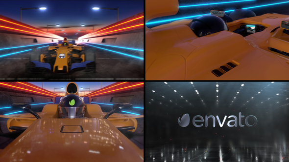 VideoHive F1 Car Logo Reveal 33552844