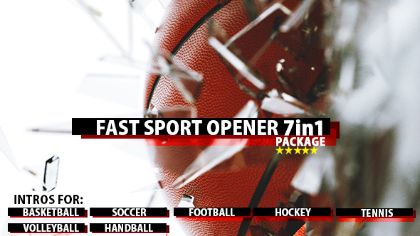 VideoHive Fast Sport Ball Opener 7in1 20472926