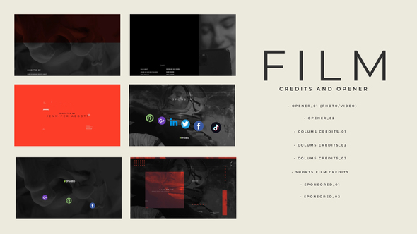 VideoHive Film Credits And Opener 30253381