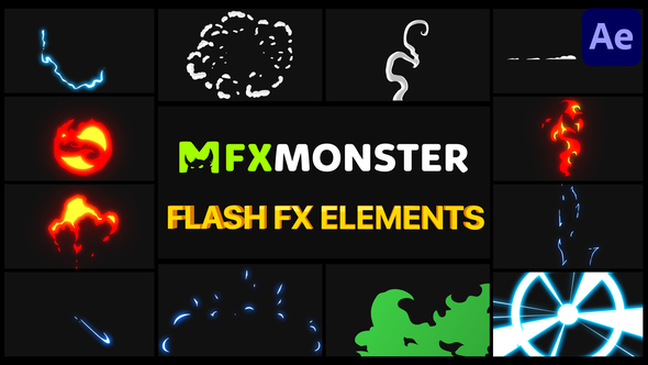VideoHive Flash FX Elements Pack 02 | After Effects 29989229