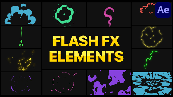 VideoHive Flash FX Elements Pack 04 | After Effects 30276653