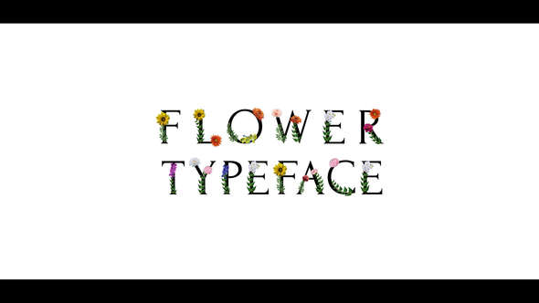 VideoHive Flower Typeface | After Effects 38550255