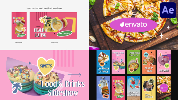 VideoHive Food & Drinks Scenes for After Effects 39082763