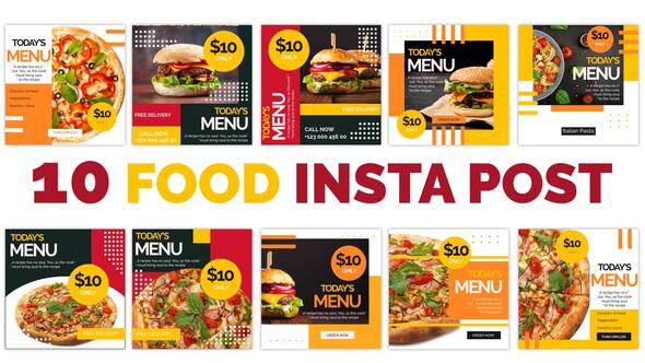 VideoHive Food Instagram Templates 33597927