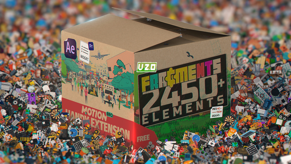 VideoHive Fragments | 2450+ Animated 2D Elements 34118223