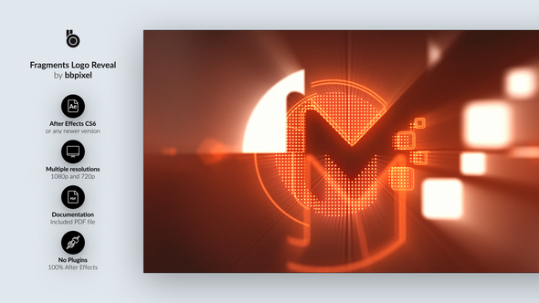 VideoHive Fragments Logo Reveal 29487213
