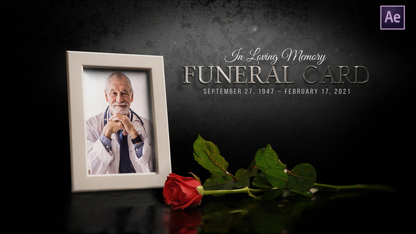 VideoHive Funeral Flower Card | Memorial 31311632
