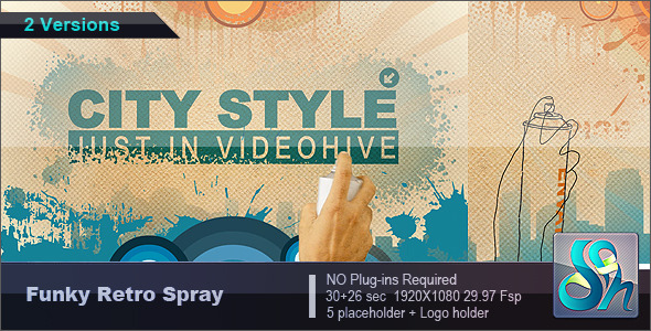VideoHive Funky Retro Spray Retro 2167022