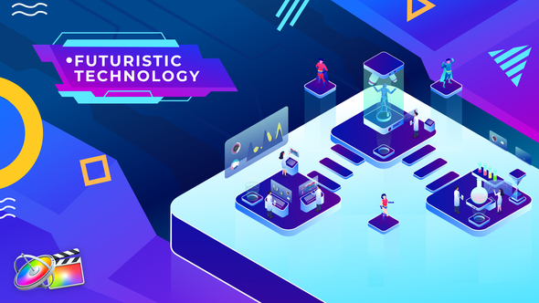 VideoHive Futuristic Technology Isometric | Apple Motion & FCPX 34609246