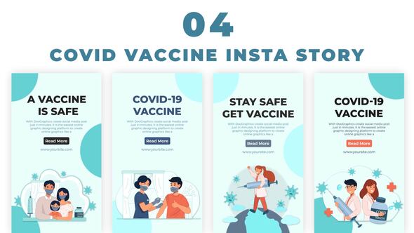 VideoHive Get Covid Vaccine Stay Safe Instagram Story 38985970