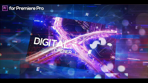 VideoHive Glitch Digital Opener for Premiere Pro 26589901