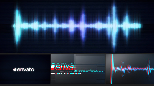 VideoHive Glitch Logo Music Visualizer 12007950