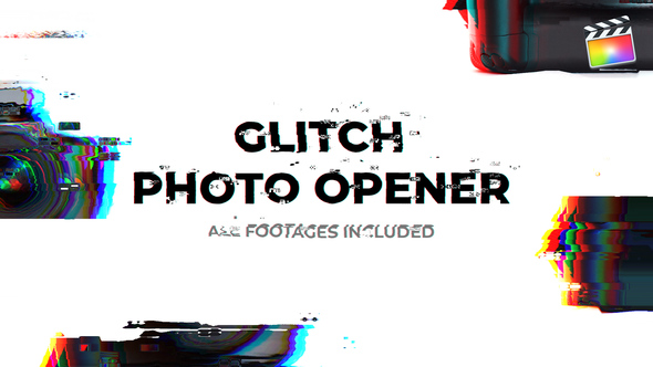 VideoHive Glitch Photographer Opener | For Final Cut & Apple Motion 35120220