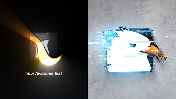 VideoHive Glitch Stroke Logo Intro 31809000