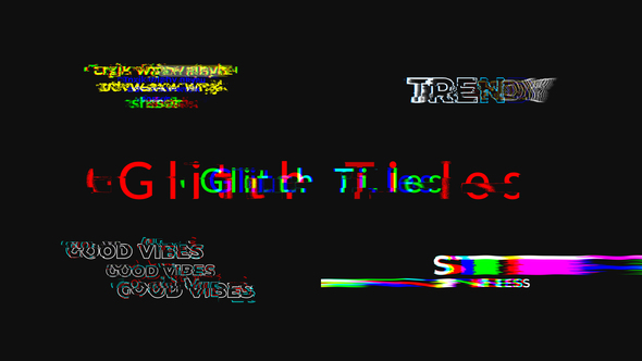 VideoHive Glitch Titles 30952599