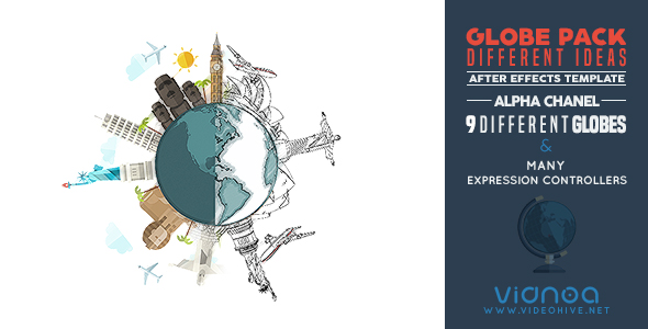 VideoHive Globe Pack - Different Ideas Backgrounds 12442627