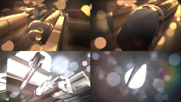 VideoHive Gold & Silver Logo Text Reveal 8049605